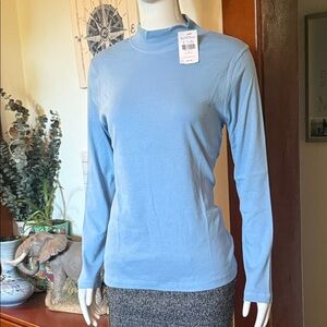 NWT northern reflections size small cotton Women's Blue Long Sleeve Top
